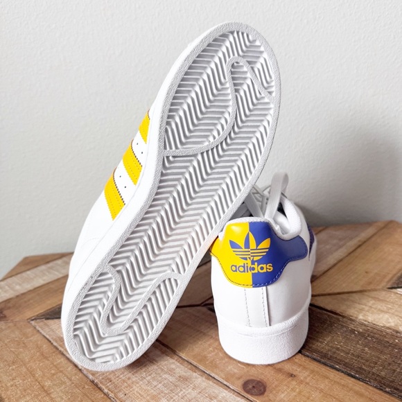 Adidas Originals Superstar KOBE LA Lakers Crazy White Purple and Gold Mens 7 - Picture 8 of 10